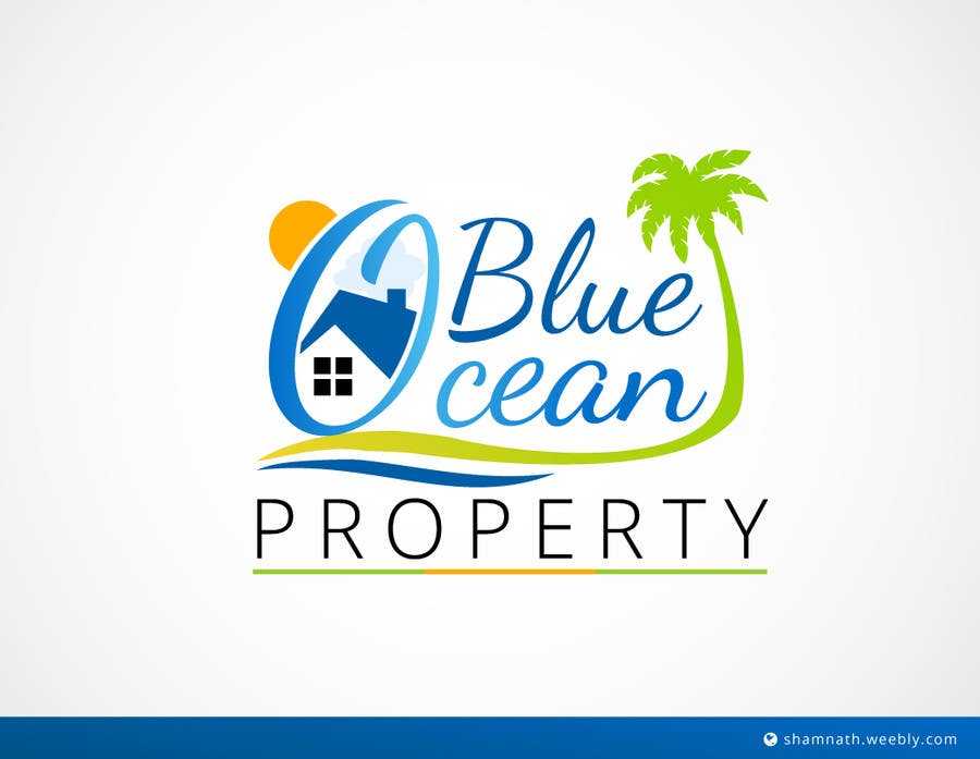 Penyertaan Peraduan #74 untuk                                                 Design a Logo for "Blue Ocean Property"
                                            