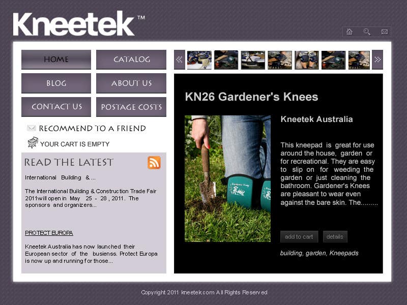 Συμμετοχή Διαγωνισμού #5 για                                                 Website Design for KNEETEK.NET
                                            