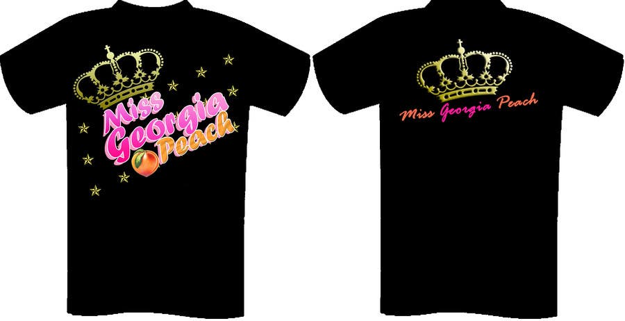Proposition n°13 du concours                                                 Design a T-Shirt for Ms.Georgia Peach
                                            