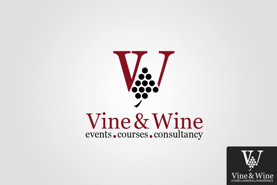 Penyertaan Peraduan #460 untuk                                                 Logo Design for Vin & Wine - events, courses & consultancy
                                            