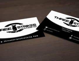 #14 for Design Business Cards for Three Strikes Clothing by pointlesspixels
