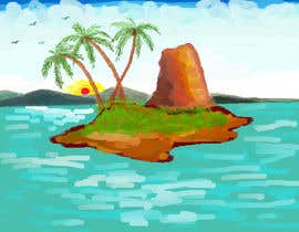 #4 for Illustrate a Picture of a tropical island by minghui22000