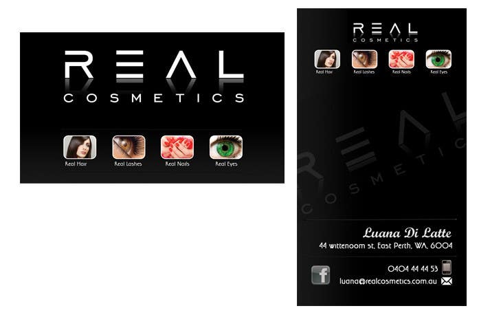 Intrarea #65 pentru concursul „                                                Business Card Design for Real Cosmetics
                                            ”