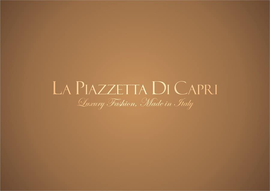 Kilpailutyö #15 kilpailussa                                                 LA PIAZZETTA DI CAPRI Luxury Fashion, Made in Italy watermark
                                            