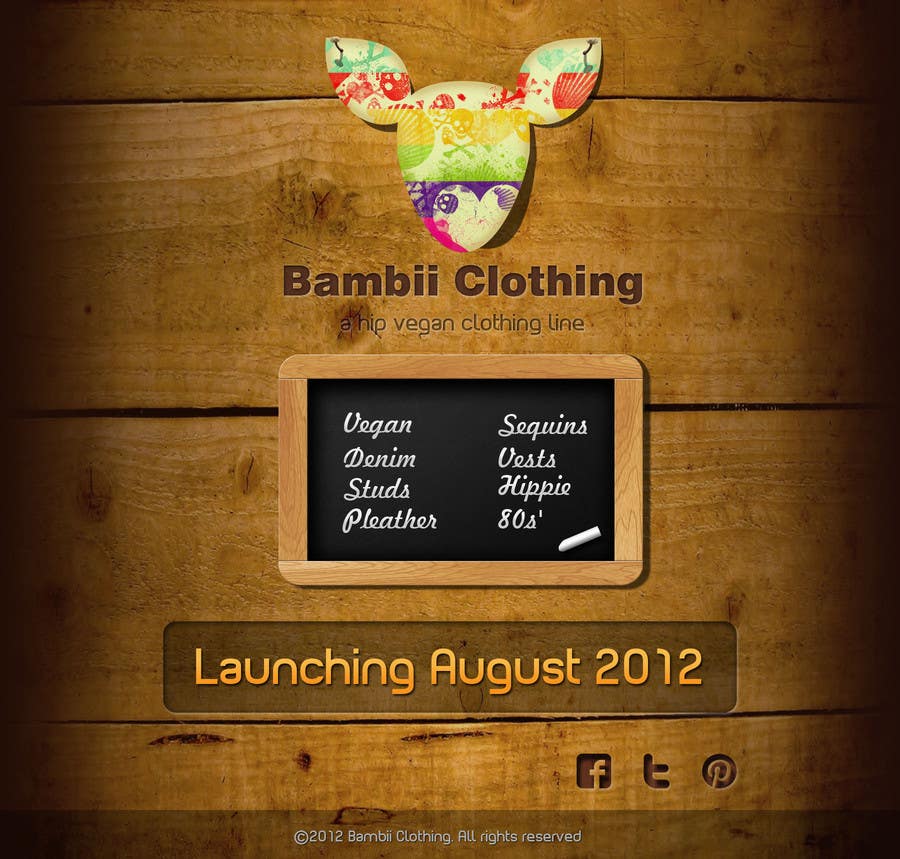 Kilpailutyö #22 kilpailussa                                                 Graphic Design for bambii clothing.ca
                                            