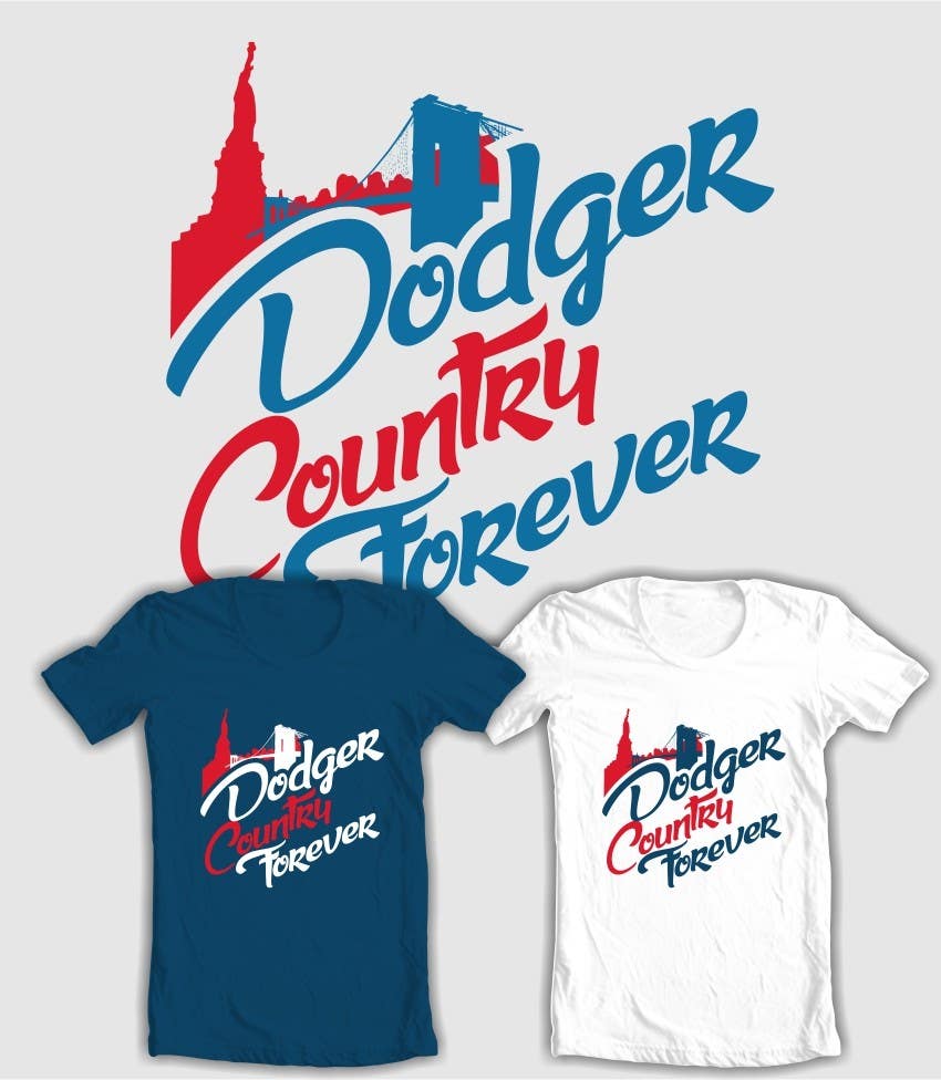 Proposition n°5 du concours                                                 Design a T-Shirt for LA Dodgers
                                            