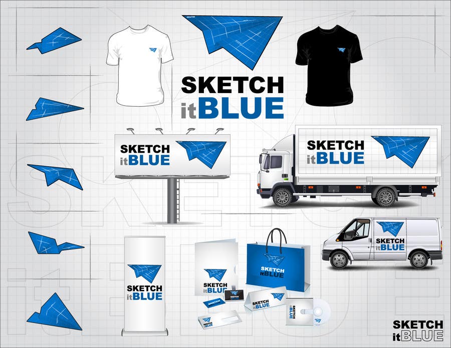Wasilisho la Shindano #488 la                                                 Logo Design for Sketch It Blue
                                            