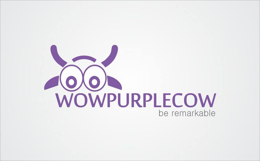 Proposition n°407 du concours                                                 WOW! Purple Cow - Logo Design for wowpurplecow.com - Lots of creative freedom, Guaranteed Winner!
                                            