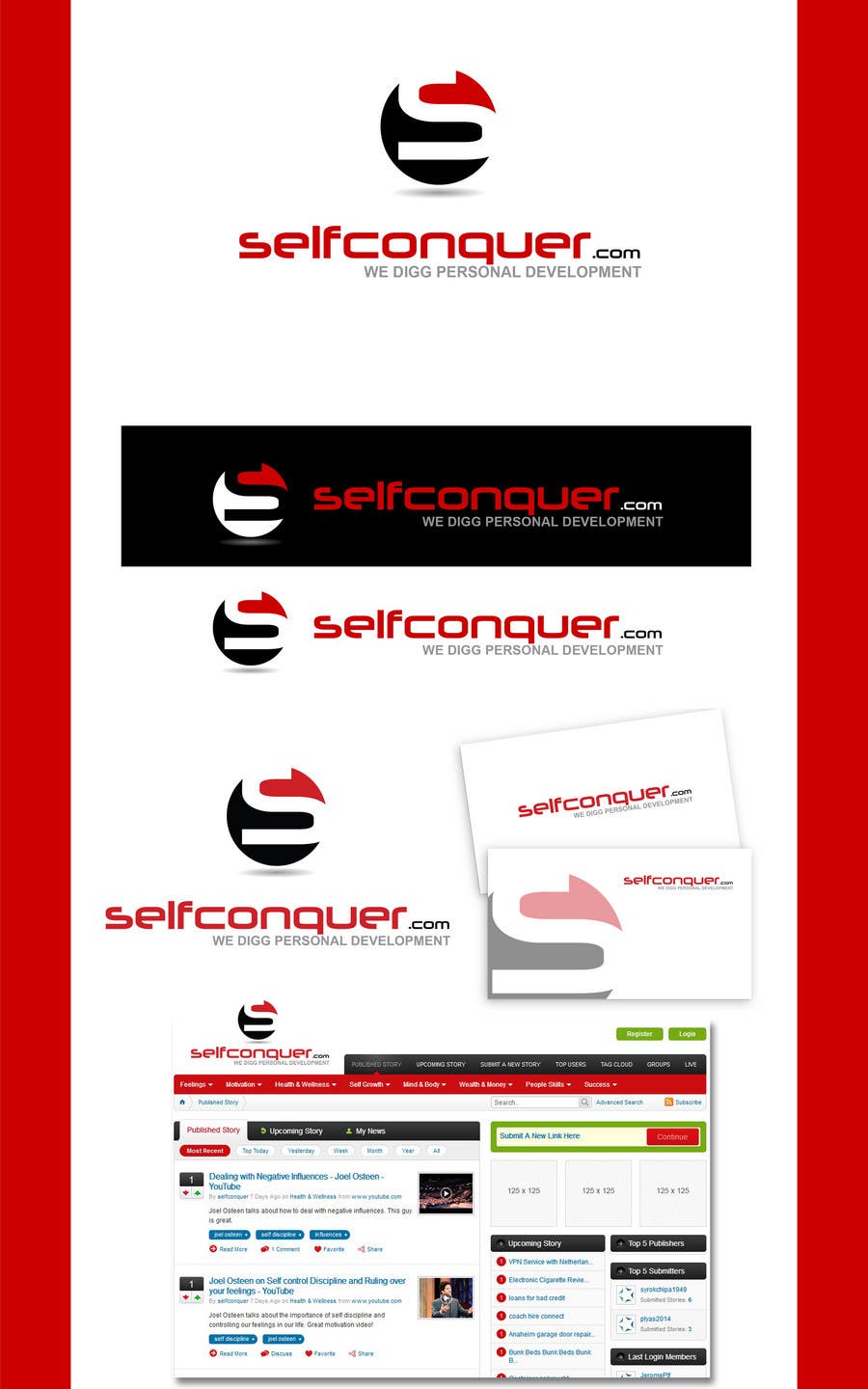 Participación en el concurso Nro.246 para                                                 Logo Design for selfconquer.com
                                            