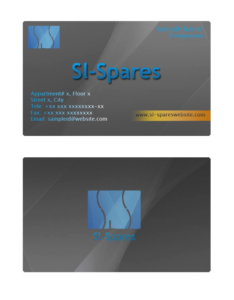 Participación en el concurso Nro.25 para                                                 Business Card Design for SI - Spares
                                            