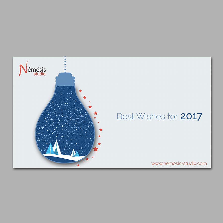 Příspěvek č. 10 do soutěže                                                 Creating a corporate 2017 greeting card for digital agency
                                            