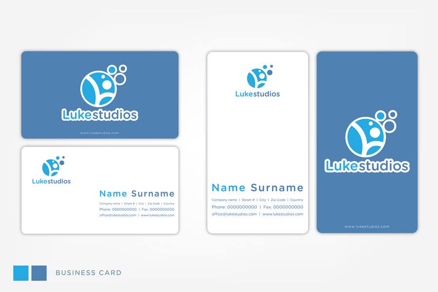 Penyertaan Peraduan #2 untuk                                                 Business Card Design for Luke's Studio
                                            