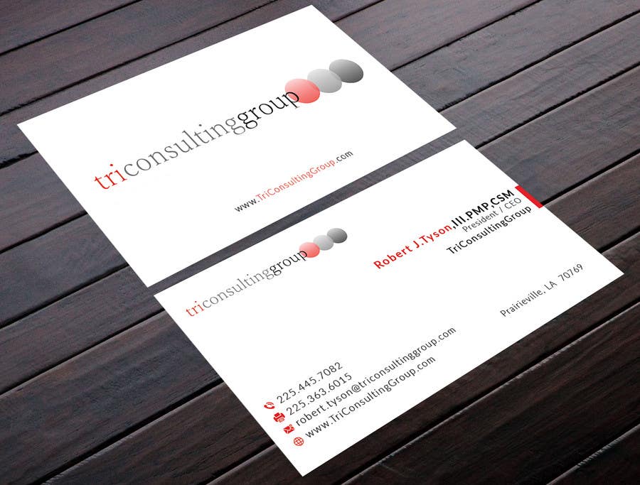Wettbewerbs Eintrag #9 für                                                 Design Business Card for TriConsultingGroup
                                            