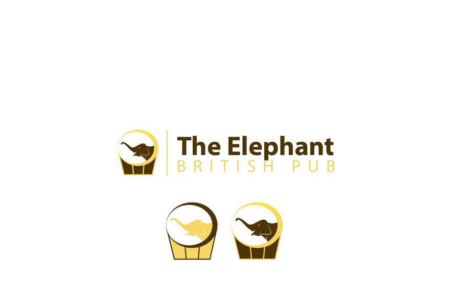 Penyertaan Peraduan #151 untuk                                                 Logo Design for The Elephant British Pub
                                            
