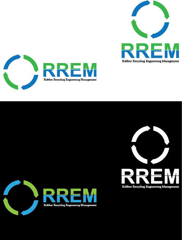 Kilpailutyö #448 kilpailussa                                                 Logo Design for RREM  (Rubber Recycling Engineering Management)
                                            