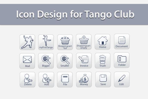 
                                                                                                                        Proposition n°                                            58
                                         du concours                                             Icon or Button Design for Tango Club
                                        
