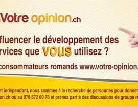 Nro 89 kilpailuun Advertisement Design for www.votre-opinion.ch käyttäjältä Jabinhossain