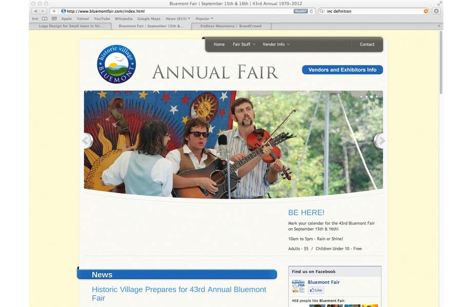 Contest Entry #65 for                                                 Logo Design for Small town in Virginia seeks logo / small banner for annual Town Fair website
                                            