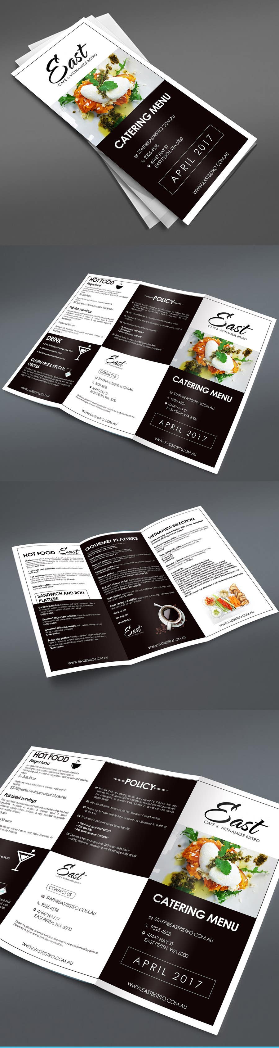 Kilpailutyö #30 kilpailussa                                                 Design a brochure / redesign my catering menu
                                            