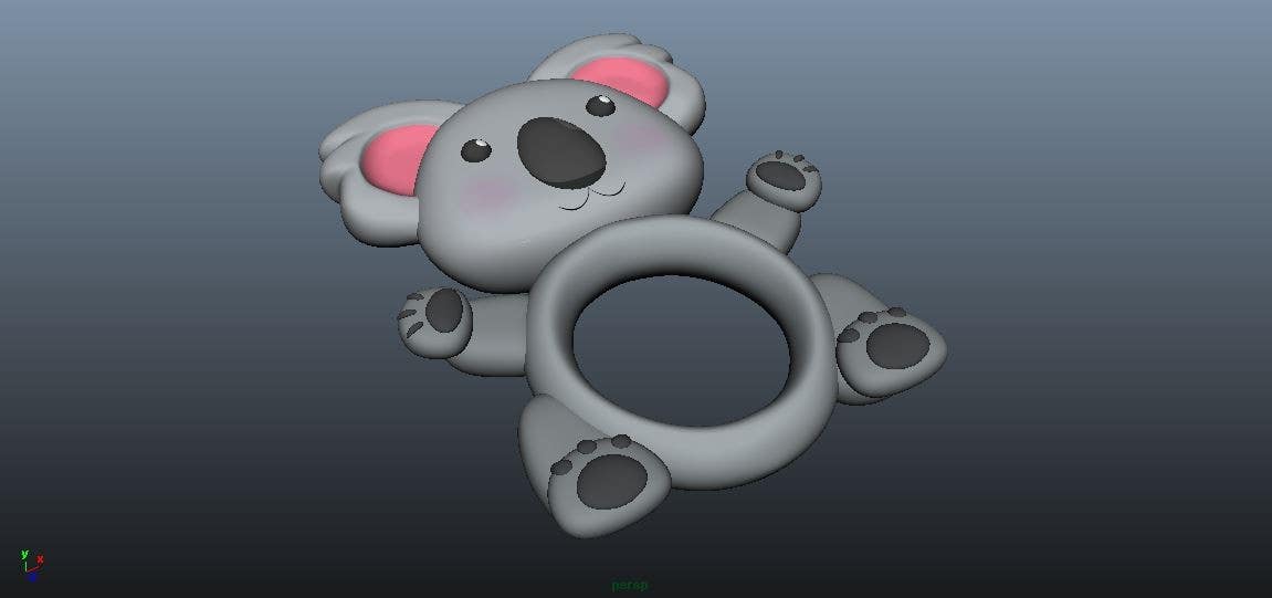 Конкурсна заявка №6 для                                                 Do some 3D Modelling - Koala Baby Teether
                                            