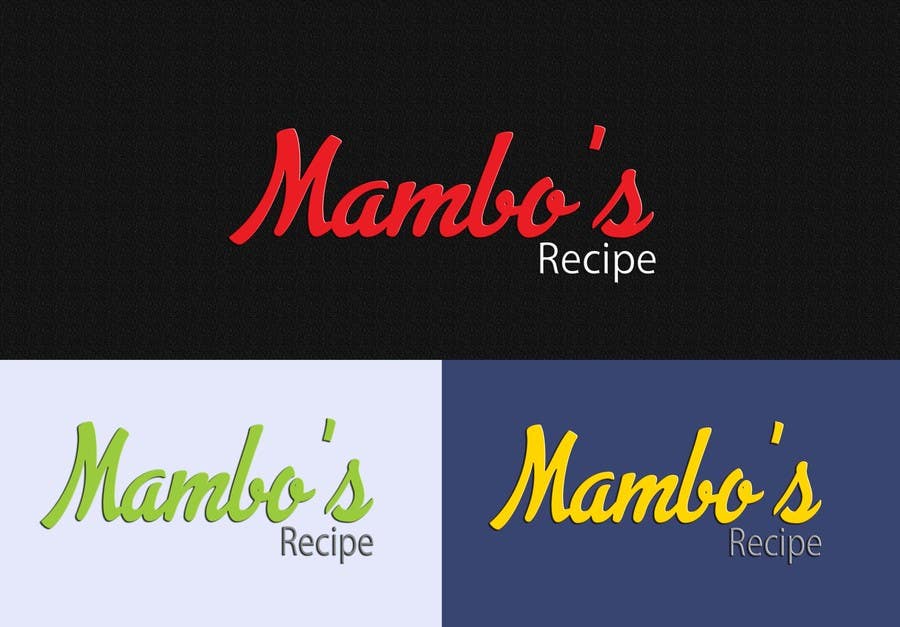 Příspěvek č. 1 do soutěže                                                 Design a logo Mambo's Recipe
                                            