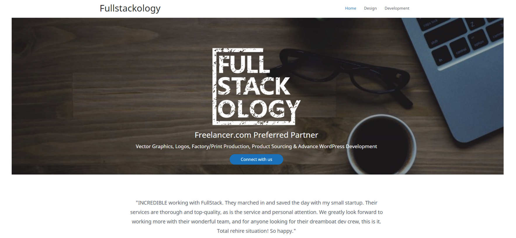 FullStackology website homepage