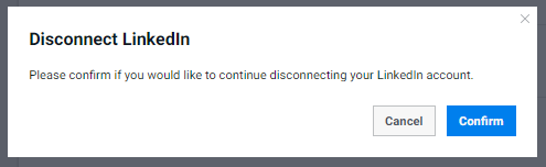 Confirm Disconnect