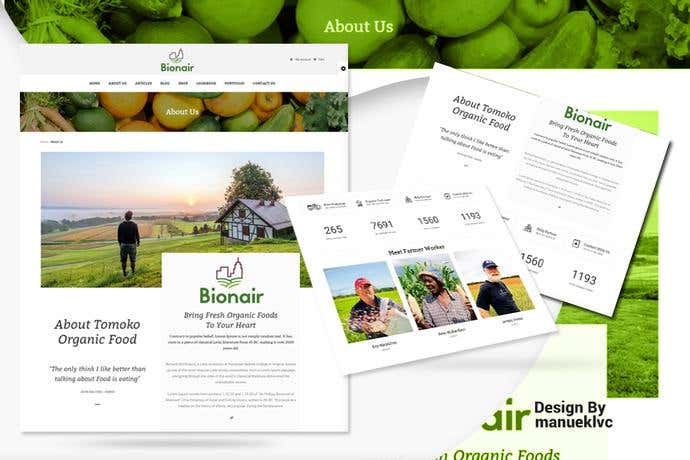 Best business homepage design for Bionair