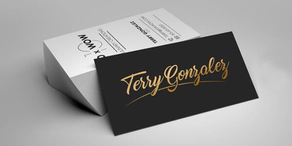 Typography design for modern business card Ndiwano