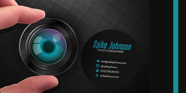 Rounded design for modern business card