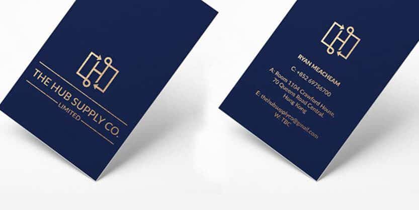 Gold design for modern business card